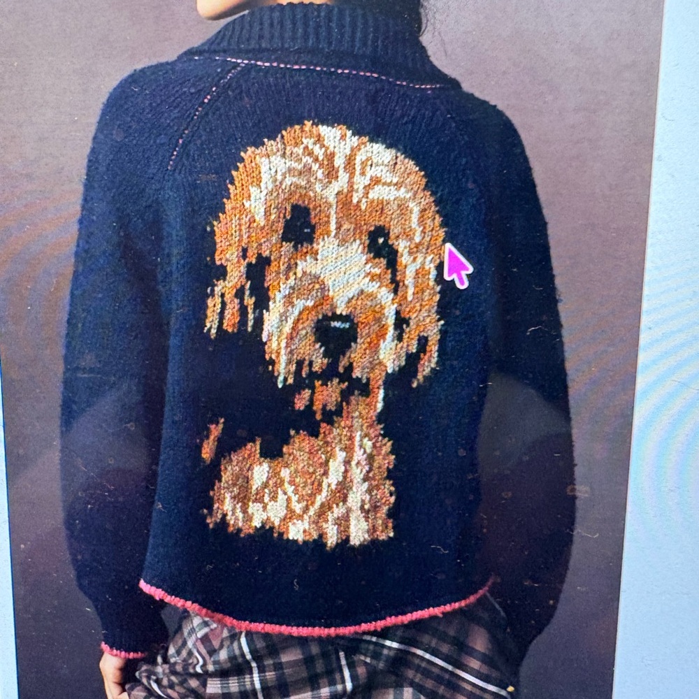 Anthropologie The Jesse Dog Icon Cardigan Sweater by Pilcro♥️Too Cute♥️❤️ - Picture 6 of 10